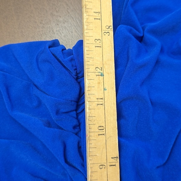 AQUA GREEN Royal Blue Halter Romper One Piece Swim Suit L - Picture 8 of 8